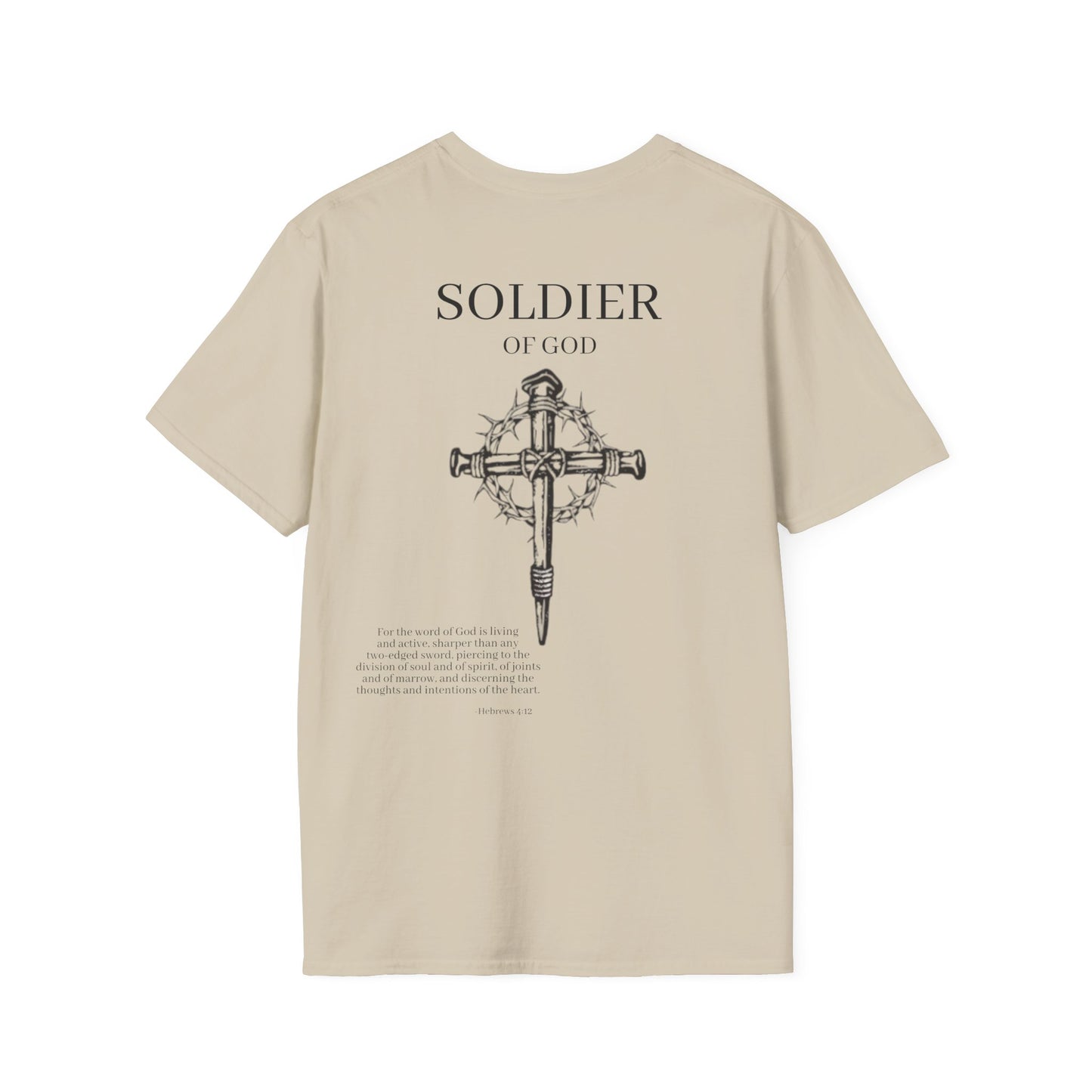 Soldier of God Hebrews 4:12 Softstyle T-Shirt