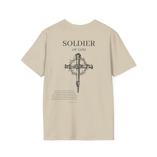 Soldier of God Hebrews 4:12 Softstyle T-Shirt