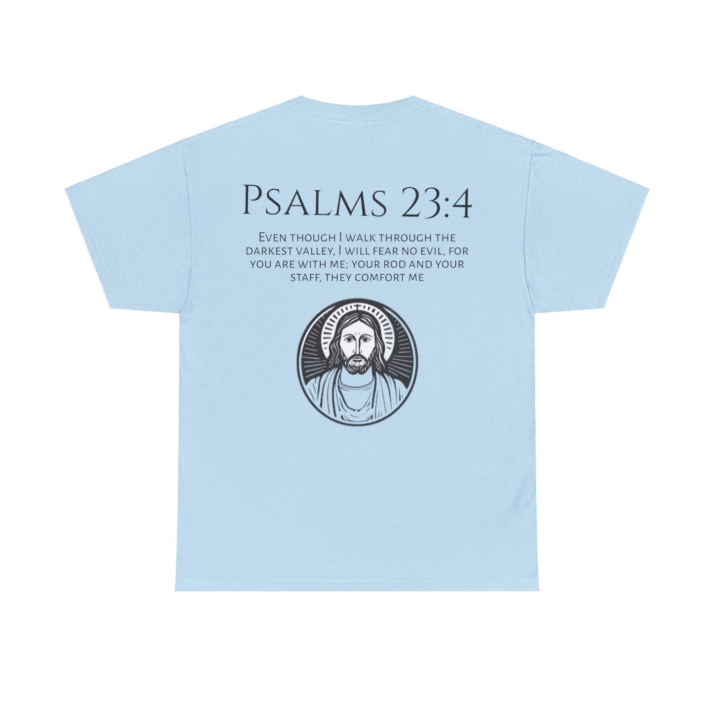 Psalms 23:4 Heavy Cotton Tee