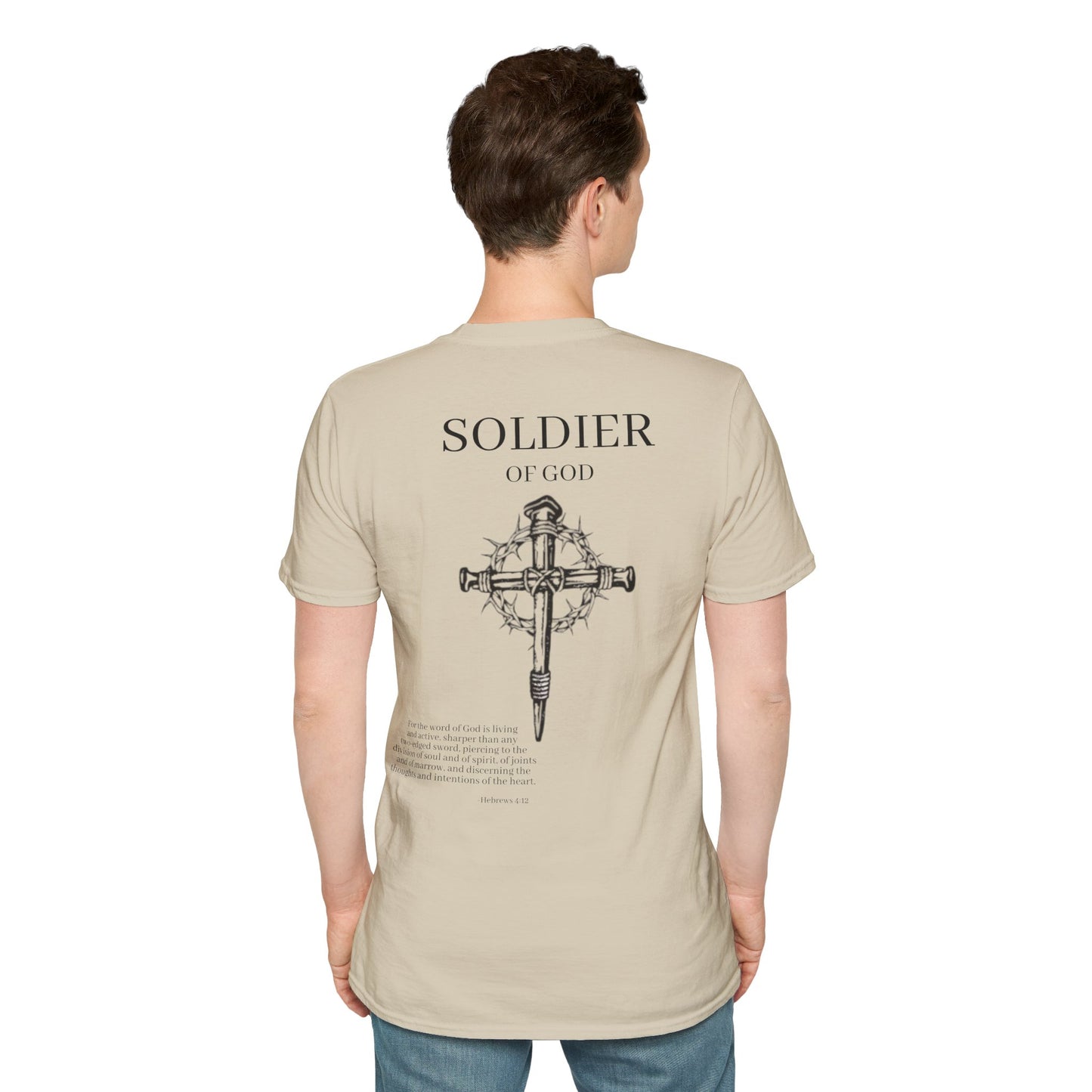 Soldier of God Hebrews 4:12 Softstyle T-Shirt