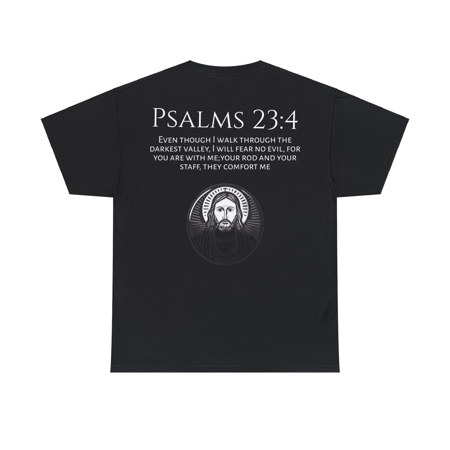 Psalms 23:4 Heavy Cotton Tee