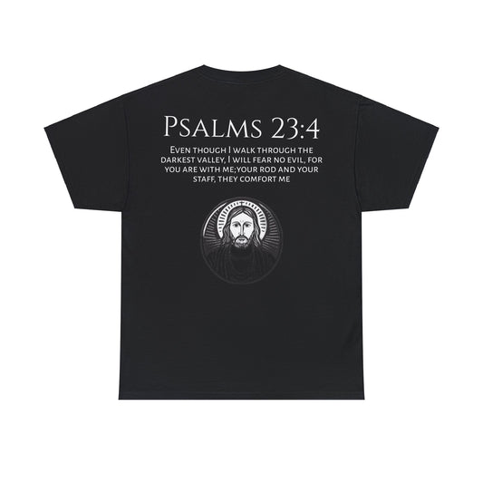 Psalms 23:4 Heavy Cotton Tee