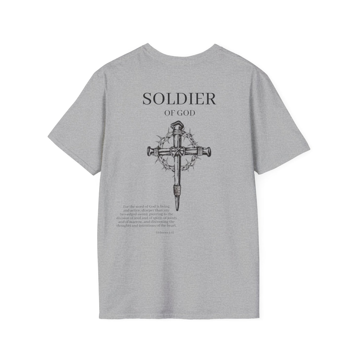 Soldier of God Hebrews 4:12 Softstyle T-Shirt