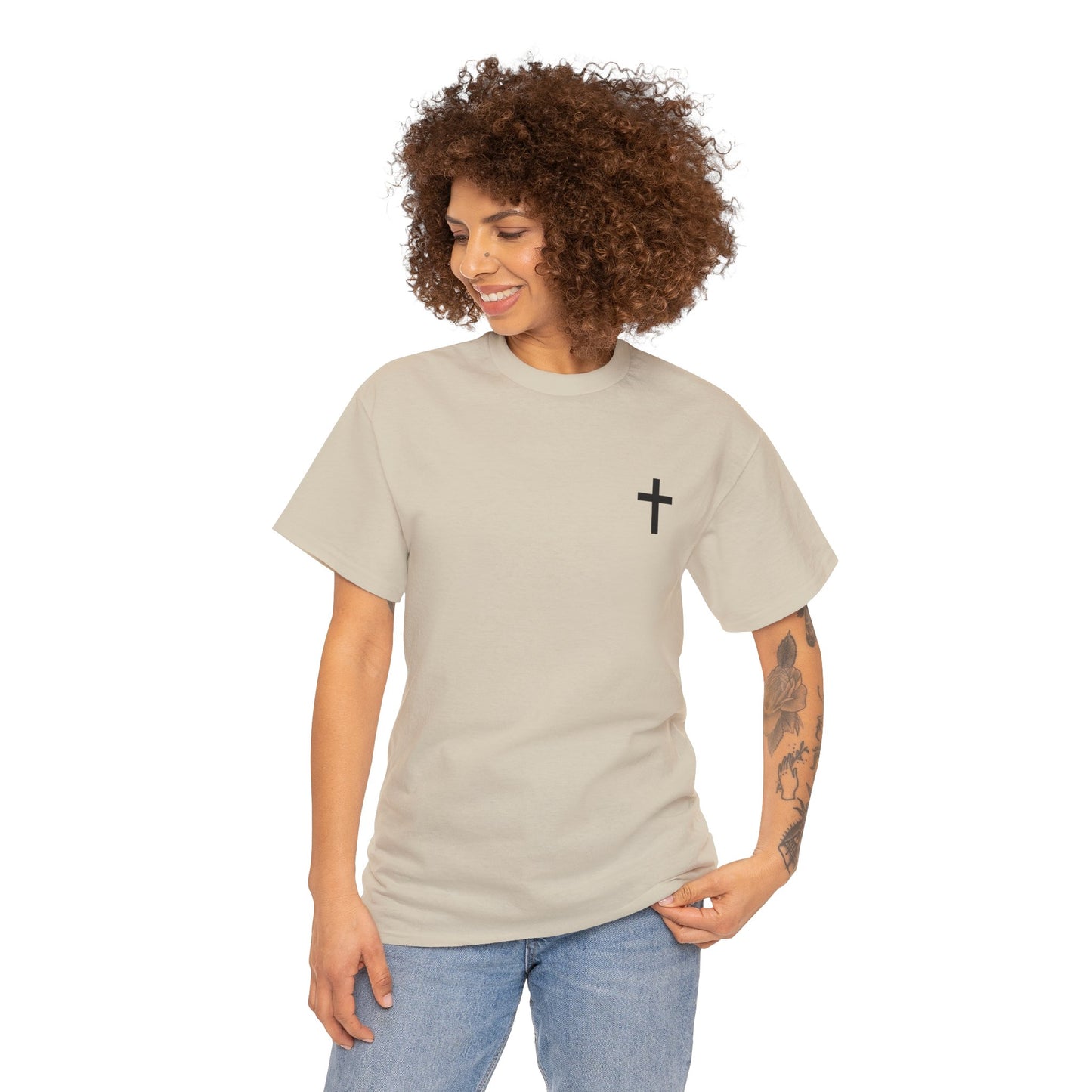 Psalms 23:4 Heavy Cotton Tee